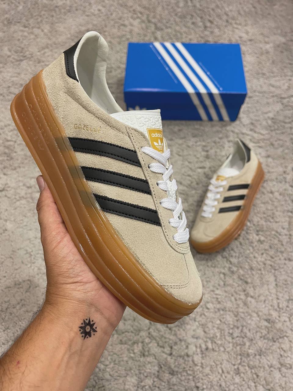 ADIDAS GAZELLE suela alta