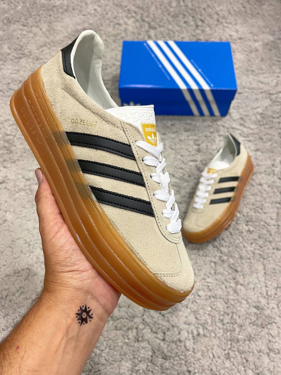 ADIDAS GAZELLE suela alta